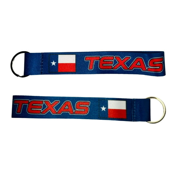 Wristlet Keychain - State Flag Texas - USA K096 |  Flag Keychain for Keys, ID Badge Holder, Phone, and More | Perfect for Badges  ID Holders