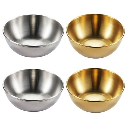 

Dipping Bowls Plates Sauce Seasoning Bowl Dish Plate Saucers Soy Serving Dishes Steel Saucer Stainless Mini Appetizer