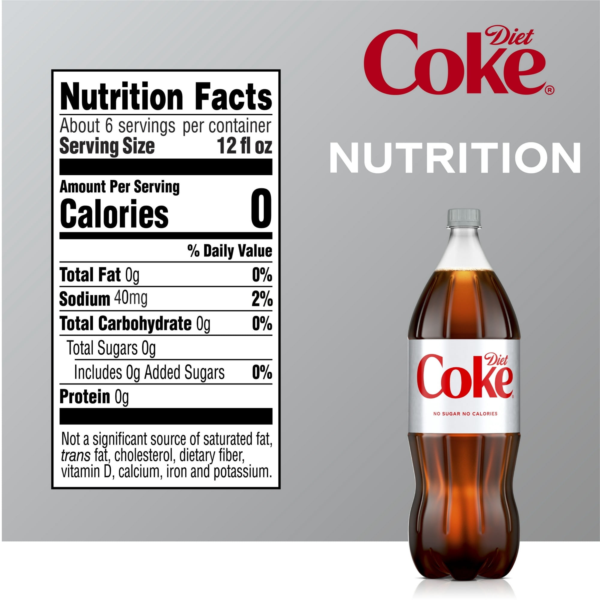 Diet Coke, 2.0 Liters Bottle (Pack of 6)