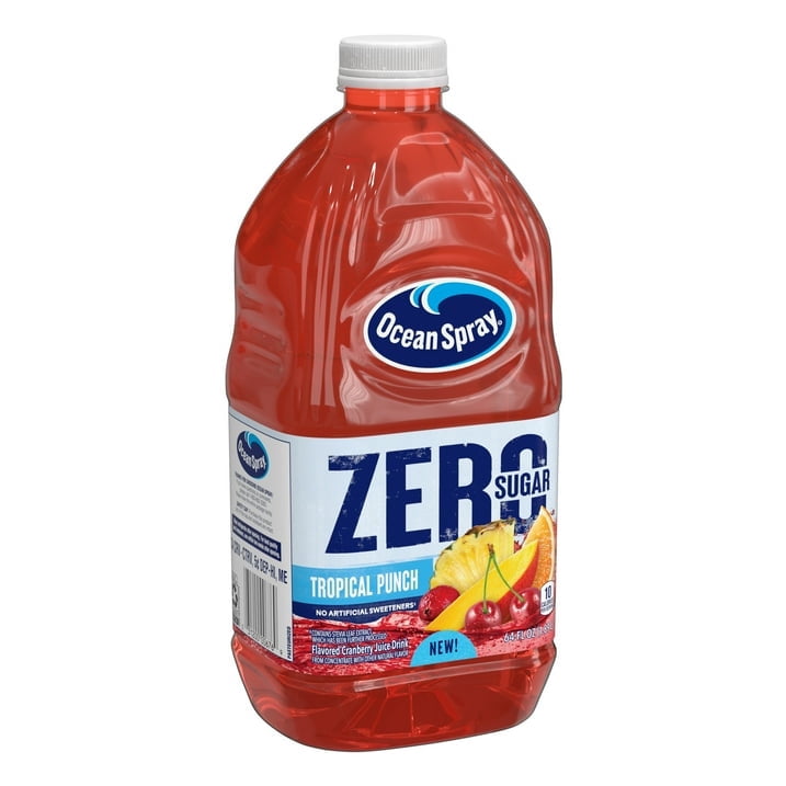Ocean Spray® Zero Sugar Tropical Punch, 64 Fl Oz Bottle ( 3 Pack )