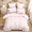 Pink, variant on 2 Pieces Pink Striped Comforter Set Twin Size White Stripe Soft Lightweight Pinstripe Dorm Bedding Set for All Seasons