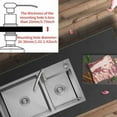 thumbnail image 5 of Built in Soap Dispenser for Kitchen Sink,Counter soap Dispenser Refill Countertop Soap Dispenser Pump Lotion Dispenser for Kitchen Sink(Silver+White), 5 of 8