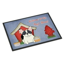 Carolines Treasures BB2765JMAT Dog House Collection French Bulldog Piebald Indoor or Outdoor Mat, 24 x 0.25 x 36 in.