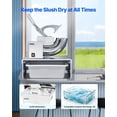 thumbnail image 5 of Commercial Ice Shaver 661 lbs per Hour Electric Ice Shaver with Replaceable Container 350W Premium Motor 4 Blades for Snow Cone and Ice Making Suitable for Dessert Shops Bars Parties Silver, 5 of 7