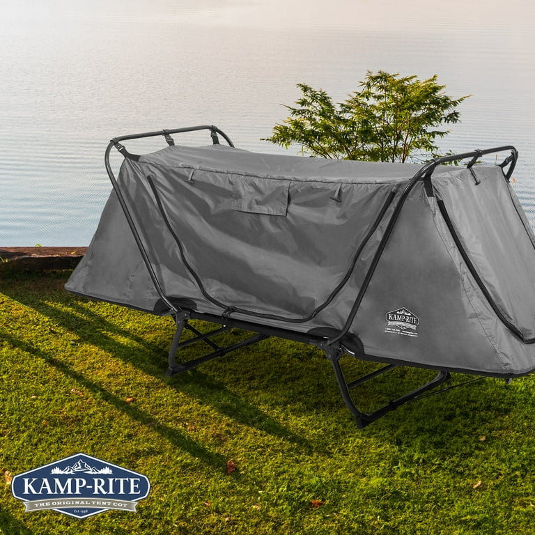 Kamp Rite Original Quick Setup 1 Person Cot Lounge Chair and Tent