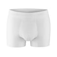 thumbnail image 2 of PROTECHDRY - Washable & Reusable Urinary Incontinence Cotton Boxer Underwear for Men (approx 3,5" leg), Built In Absorbent Area (non removable), White, Large, 2 of 7