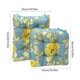 thumbnail image 3 of Paquete de 2 cojines para silla de interior, exterior, jardín, patio, hogar, cocina, oficina, 43 x 43 cm/43 x 53 cm, color azul y verde, 3 of 6