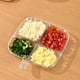 thumbnail image 4 of Bandeja de verduras de pared para olla caliente | Organizador para salsa de soja y salsas | Almacenamiento de guarniciones con múltiples compartimentos | Bandeja de plástico para la preparación de, 4 of 5