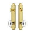 thumbnail image 3 of Grandeur Arc Tall Plate Single Cylinder One Piece Knobset with Provence Knob, 3 of 6