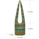 thumbnail image 3 of Bolso de hombro Coton Pose Fashion Canvas Hippie Verde-Amarillo, 3 of 5