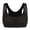 Black, variant on Womens' Front Closure Support Bra Everyday Bra with Adjustable Strap Wirefree Posture Corrector