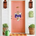 thumbnail image 3 of Easter Decoration Wood Door Wall Signs, Wooden Wreaths Front Door Sign Cross Sign Christian Jesus Lily Flowers Ornaments Hanging Crafts for Spring Home Farmhouse Party Porch Wall Decor, 3 of 7