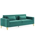 thumbnail image 6 of 85.8" Velvet Couch For Cozy Living. 3 Seater With Classic Design And Soft Comfort Elegant Home. In Modern Appeal Spacious Seating, 6 of 6