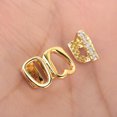 thumbnail image 6 of Unique Bargains 1 Set Fake Grills Hip Hop Combination Teeth Grillz Gold Tone, 6 of 6
