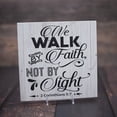 thumbnail image 5 of Walk by Faith, not by Sight Rustic Looking Scripture Wood Sign Wall Décor Gift 8 x 8 Wood Sign B3-08080062033, 5 of 8