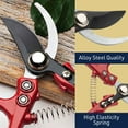 thumbnail image 2 of Kings County Tools 6” Heavy Duty Small Bypass Pruning Shears for Gardening, 2 of 6