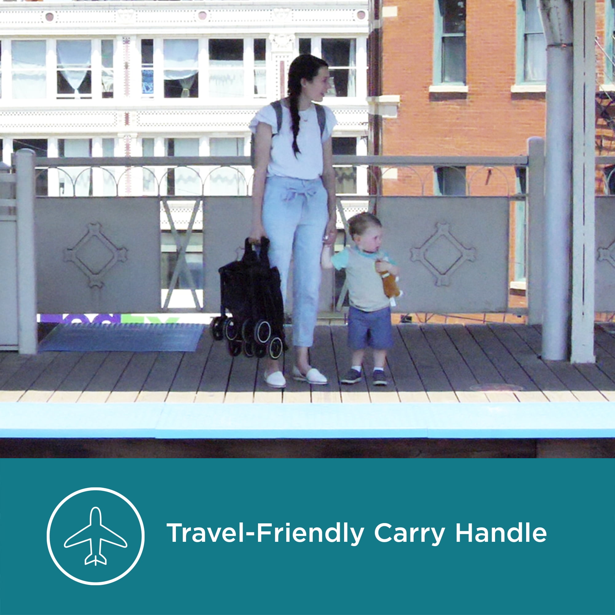 Contours Itsy Lightweight Stroller for Travel with Baby, Gray