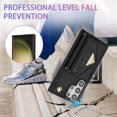 thumbnail image 6 of Phone Case for Samsung Galaxy S23 Ultra 5G Wallet Cell Cover with Credit Card Holder Stand Shoulder Crossbody Strap Long Lanyard Leather S23Ultra 23S S 23 23Ultra 6.8 inch Women Girls Black, 6 of 6