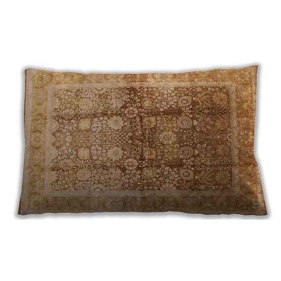 Ahgly Company Indoor Rectangular Mid-Century Modern Lumbar Throw Pillow, 13 inch by 19 inch