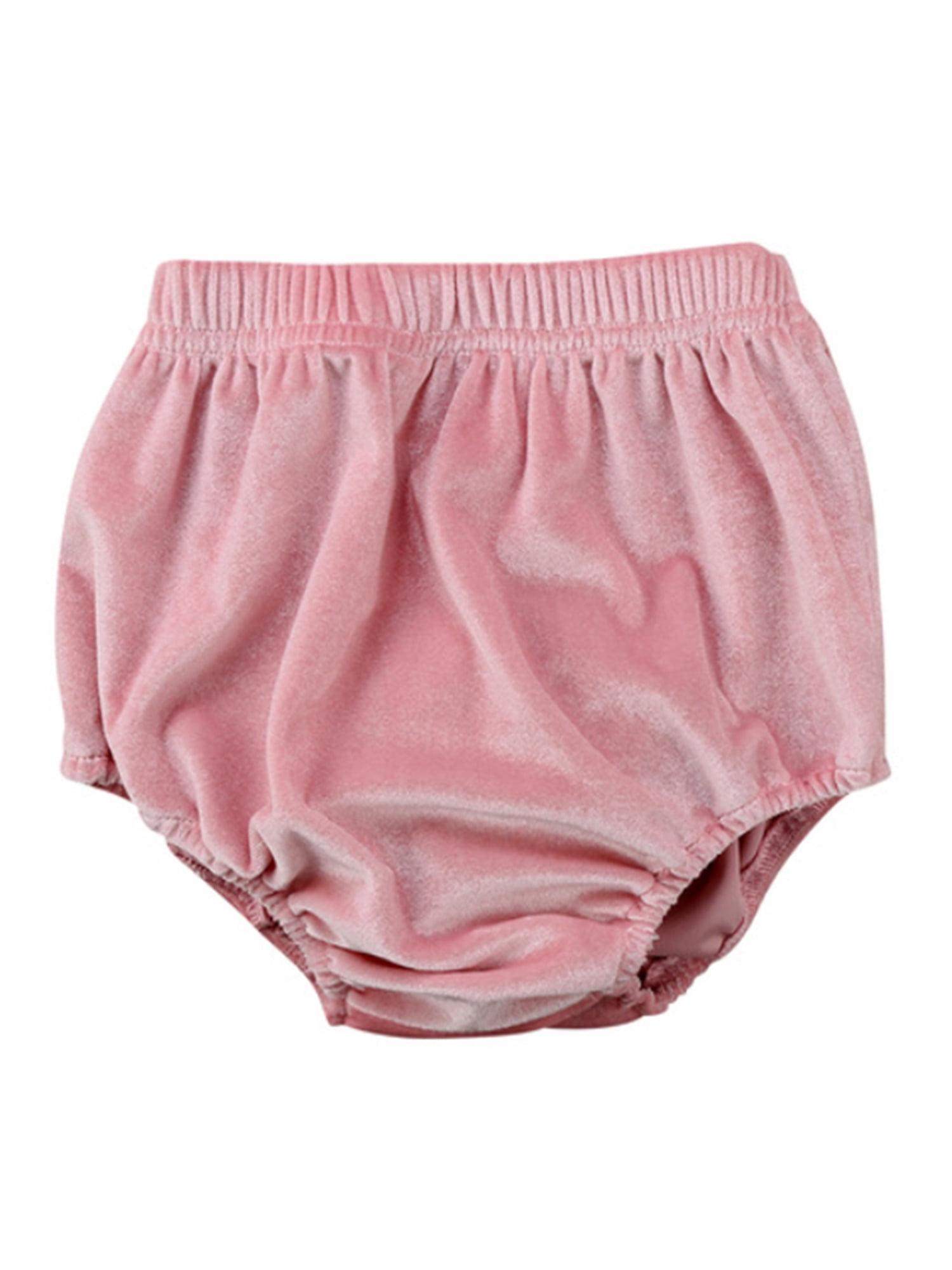 stylesilove Infant Baby Toddler Girl Soft Velvet Bloomer Shorts (90/12