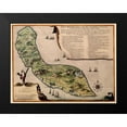thumbnail image 2 of Unknown 24x19 Black Modern Framed Museum Art Print Titled - Caribbean Curacao - 1690, 2 of 5