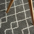 thumbnail image 6 of Nourison Geometric Shag Tribal Silver 5'3" x 7'3" Area Rug, (5x7), 6 of 9
