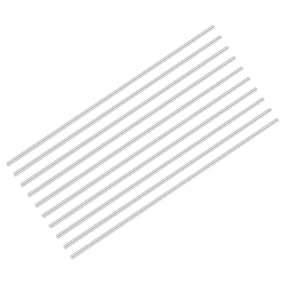 Uxcell 12 Pcs Aluminum Rods,1/4" Dia 16"Long Solid Round Rod Stick 6061 Extruded Lathe Bar Stock Aluminum Metal Rods