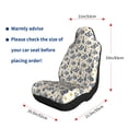 thumbnail image 4 of Naloa Snake Car Seat Covers 2PCs Front Car Seat Covers Universal fit for Most Cars SUVs and Trucks - 1, 4 of 5