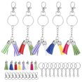 thumbnail image 2 of Conjunto de borlas de llavero, llavero colgante para teléfono móvil de aleación de Zinc de colores mezclados, anillo de llaves, 2 of 8