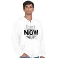 thumbnail image 3 of Time is Now Religious Faith Zip Up Hoodie Men's Women's Brisco Brands S, 3 of 6