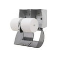 thumbnail image 3 of Compact Translucent Smoke Side-by-Side Double Roll Toilet Paper Dispenser, 3 of 4