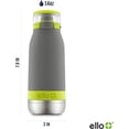 thumbnail image 4 of Ello Kids Water Bottle with Straw - Gray, 4 of 7