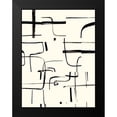 thumbnail image 2 of Barnes, Victoria 12x14 Black Modern Framed Museum Art Print Titled - Interface I, 2 of 5