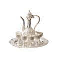 thumbnail image 2 of Dispensador de Hogar Coleccionable de Aleación de Zinc Perfecl con Copa Bandeja de Servicio Plata Rosa, 2 of 7