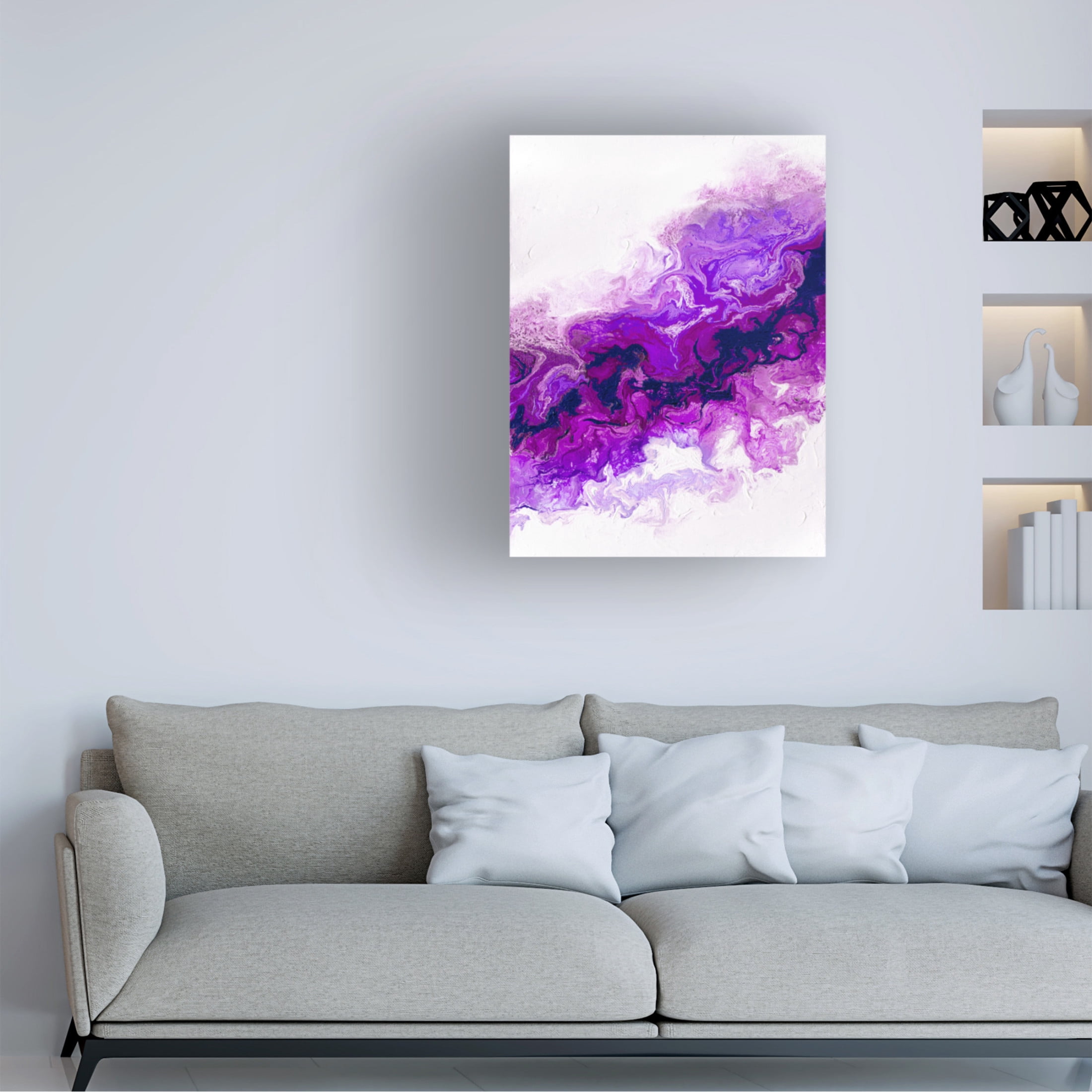 Trademark Fine Art Alyson Storms  Rainbow Smoke 2 Canvas Wall Art