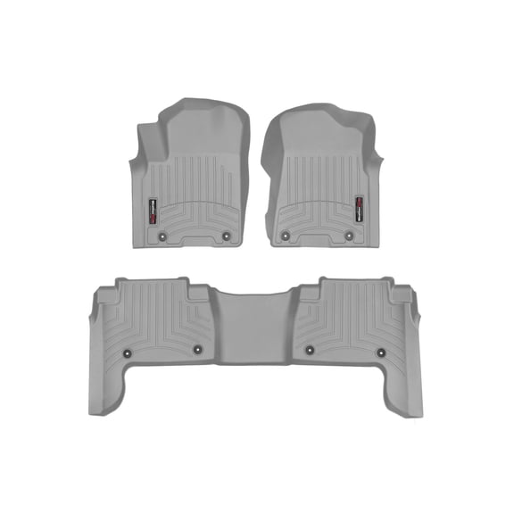 WeatherTech Custom Fit FloorLiners compatible with QX80, Armada - 1st & 2nd Row, Grey