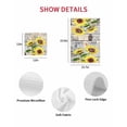 thumbnail image 7 of Sunflowers Kitchen Dish Towels for Drying Dishes Set of 2, Botanical Floral Farmhouse Retro Wood Grain Waffle Weave Microfiber Hand Tea Bathroom Towels Quick Dry & Absorbent Towel 12x12, 7 of 7