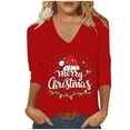thumbnail image 1 of Womens Christmas Pajamas Loose Top for Home and Daily Wear, 1 of 5