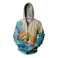 thumbnail image 2 of Ropa de otoño Y2k Sudadera con capucha con estampado de gatito para hombre Sudadera holgada con capucha y cremallera Ropa de estilo callejero Sudadera para hombre, 2 of 4