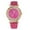 Hot Pink, variant on Fashion Women Stainless Steel Analog Quartz Wrist Watch with Secondhand Watch for Ladies Light up for Men
