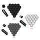 thumbnail image 5 of Kenally 20 piezas tapas de tuerca de rueda de coche cubierta de tornillo de cubo automático diseño de rosca perno llantas decoración Vehículos, repuestos y accesorios Mis 21 mm Astilla, 5 of 6