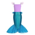 thumbnail image 2 of Disney-disfraz de la Sirenita Ariel para niños, vestido Morado para niñas, Cosplay, Carnaval, fiesta de cumpleaños, vestido de sirena, 2 of 2
