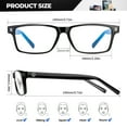 thumbnail image 3 of ANYLUV Blue Light Glasses Men Woman, Blue Light Blocking Glasses for Computer Gaming, Eye Strain Relief Eye Protection, 3 of 7