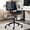 Black, variant on Armless Home Office Chair, Walnut Desk Chair with Wheels & Adjustable Height, 360° Swivel Task Chair for Office, Reading Room, Brown