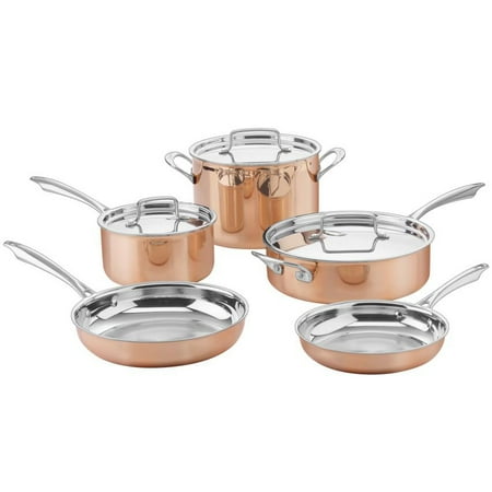 - Cuisinart CTPP-8 Cuisinart Tri-Ply Copper Cookware Set (8-Piece)