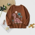thumbnail image 2 of Qingpeng Toddler Girls Sweatshirts Casual Loose Cute Print Pullover Kids Cotton Blouse, 2 of 7