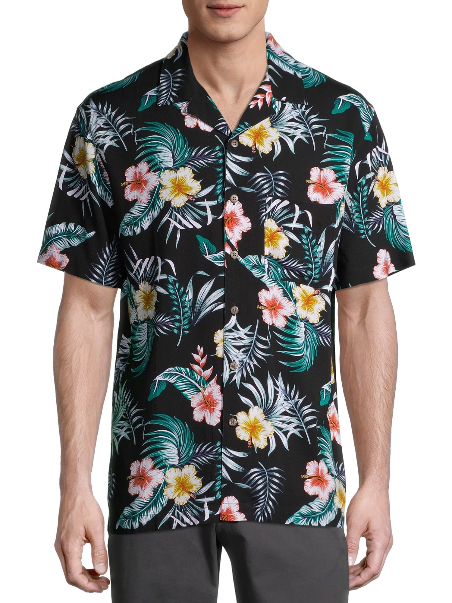 RJC Mens Delicate Tropical Rayon Shirt RJC Mens Delicate Tropical Rayon Shirt
