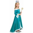 thumbnail image 3 of Guvpev G'irl's Deluxe Princess Dress, Halloween Off-Shoulder Fancy Dress Costume with Crown & Wand Accessories, Video Game Character Cosplay Outfit for Halloween Dress up & Birthday Party, 3 of 10