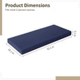 thumbnail image 5 of Waterproof Sauna Seat Cushion, Heat Insulation Sauna Mat, High-Density Sauna Pad with Removable Zipper Cover & Straps, Thick Sauna Accessories, Outdoor Bench Cushion, 42.1x18.1x3.1", 5 of 7