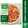 thumbnail image 1 of Healthy Choice Gourmet Steamers Turkey Lasagna Bowl Frozen Dinner, Includes turkey crumble, pasta, cheese, marinara sauce, High in Fibre, Turkey Lasagna Bowl Frozen Meal, 283g, 1 of 6